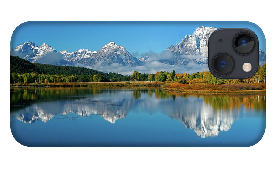 Oxbow Bend iPhone 13 Case featuring the photograph Serenity by Ronnie And Frances Howard