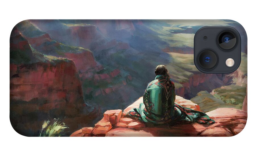 Southwest iPhone 13 Case featuring the painting Serenity by Steve Henderson