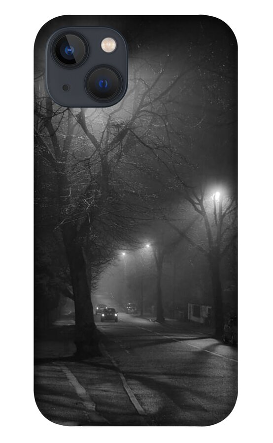 Fog iPhone 13 Case featuring the photograph Street Noir by Dorit Fuhg