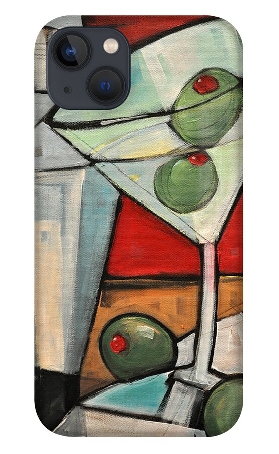 Martini iPhone 13 Case featuring the painting Shaken Not Stirred by Tim Nyberg