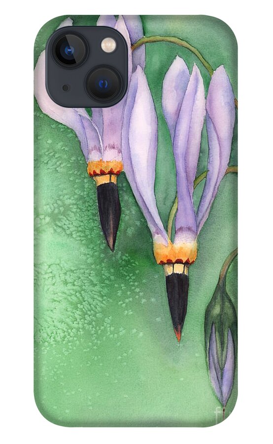 Shooting-star iPhone 13 Case featuring the painting Shooting Star by Hilda Wagner
