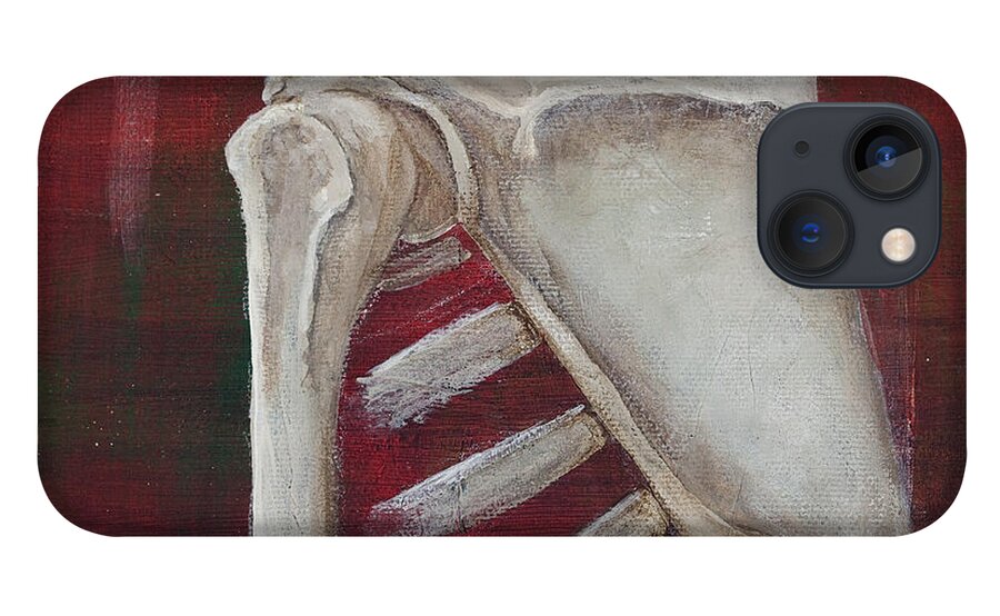 Bones iPhone 13 Case featuring the painting Shoulder by Sara Young