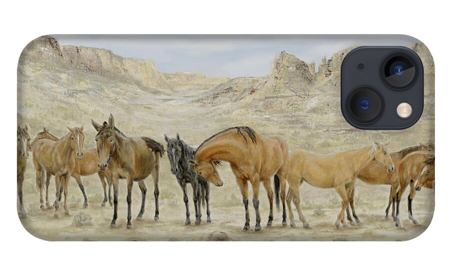 Horse iPhone 13 Case featuring the painting Siesta at Noon by Cathy Cleveland