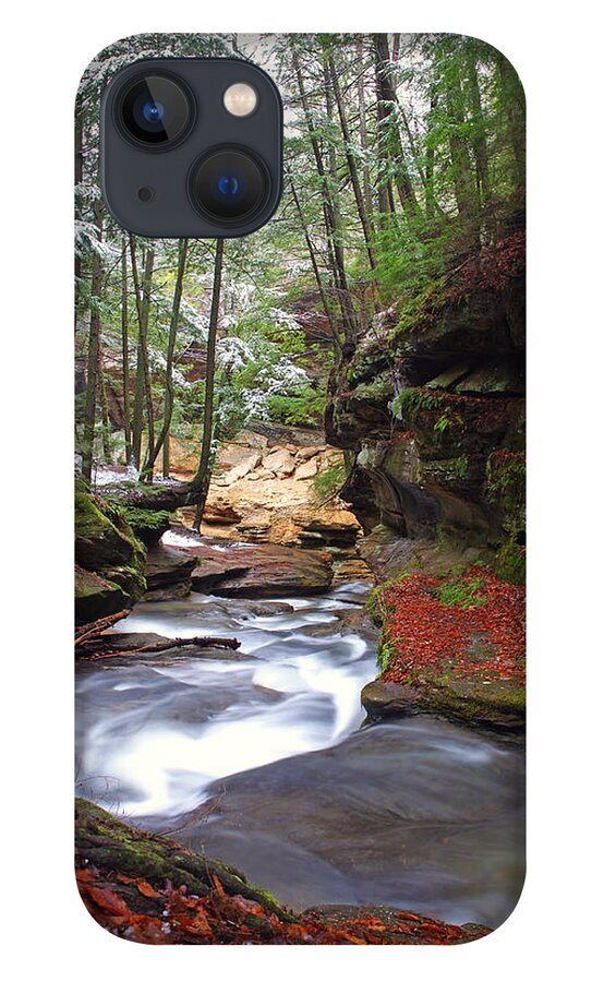 Hocking Hills iPhone 13 Case featuring the photograph Silver Singing River by Jaki Miller