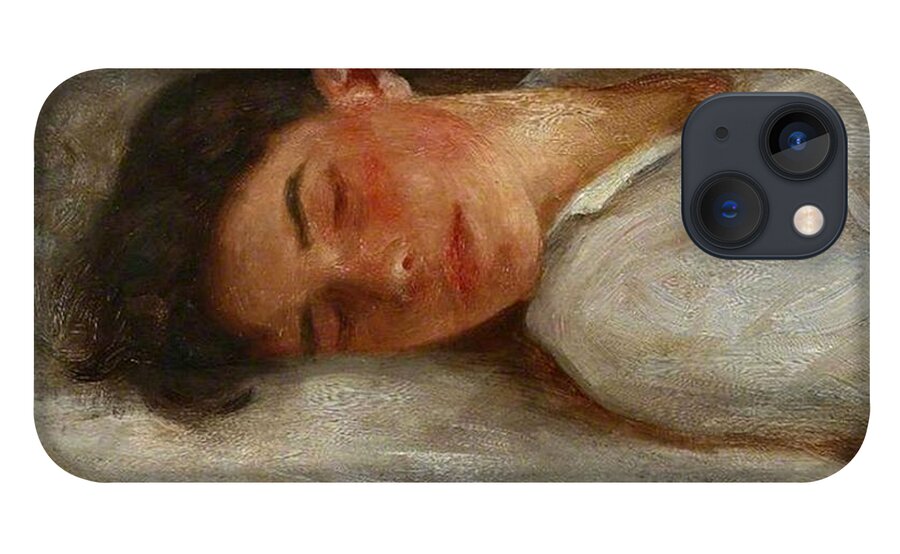 Sketch iPhone 13 Case featuring the painting Sketch for Summer Dreams by Henry Scott Tuke