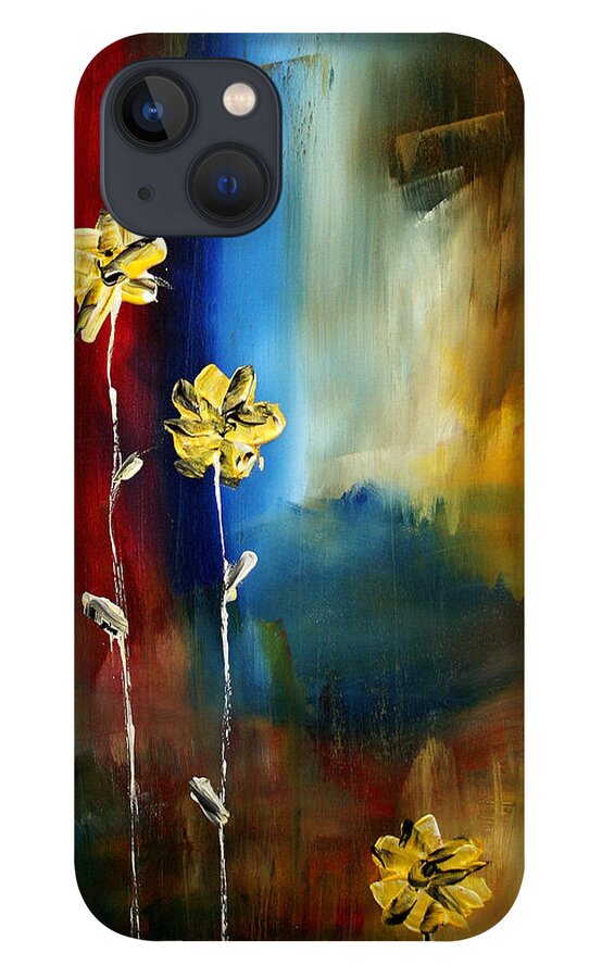 Wall iPhone 13 Case featuring the painting Soft Touch by Megan Aroon