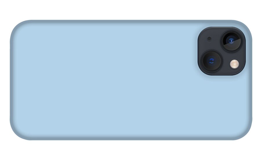 Solid Colors iPhone 13 Case featuring the digital art Solid Baby Blue by Garaga Designs
