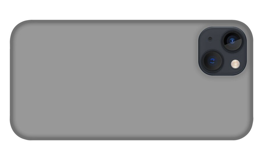 Solid Colors iPhone 13 Case featuring the digital art Solid Medium Grey Tone by Garaga Designs