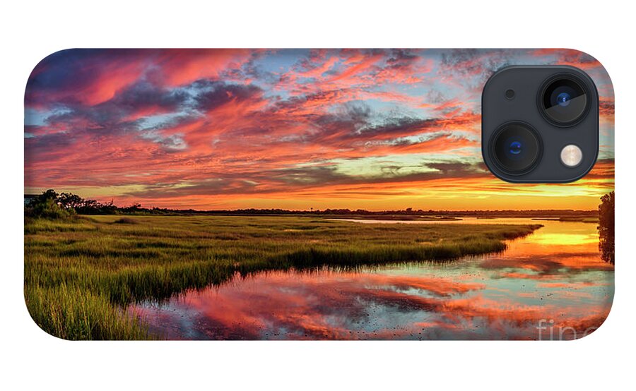 Sunset iPhone 13 Case featuring the photograph Sound Refections by DJA Images