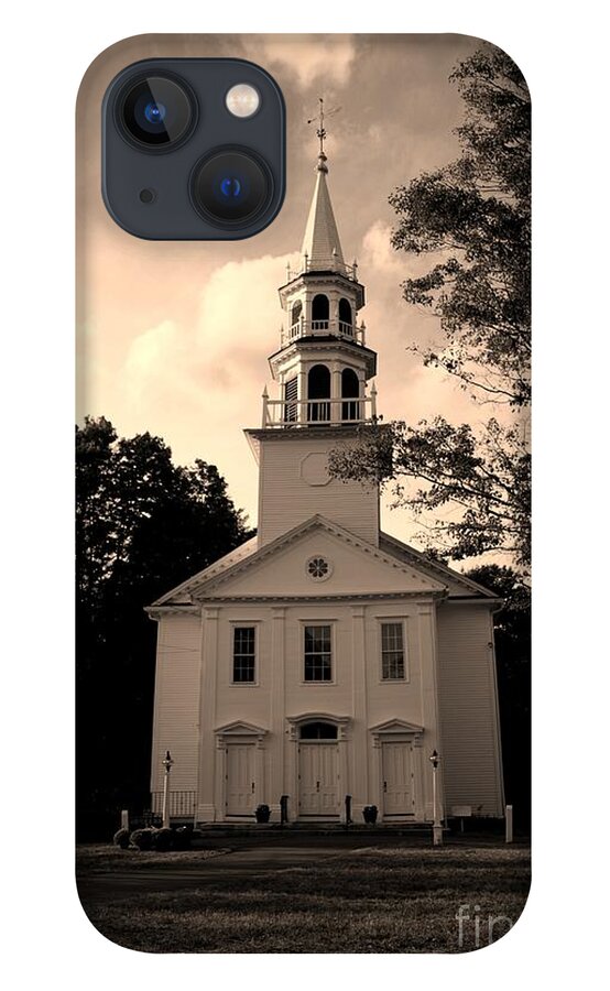 Church iPhone 13 Case featuring the photograph South Britain Congregational Church by Dani McEvoy