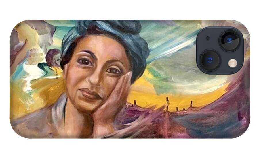 Portrait iPhone 13 Case featuring the painting Sowaila by Sofanya White