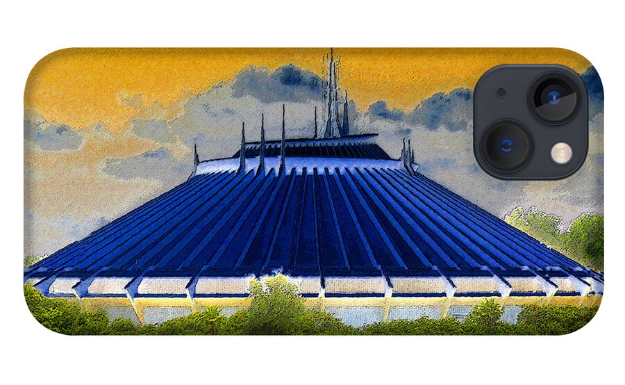 Art iPhone 13 Case featuring the painting Space Mountain by David Lee Thompson