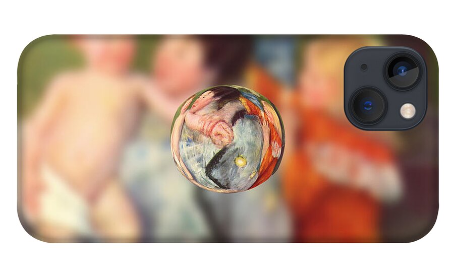 Post Modern iPhone 13 Case featuring the digital art Sphere II Cassatt by David Bridburg