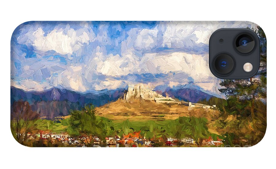 Castle iPhone 13 Case featuring the photograph Castle Above The Village by Les Palenik