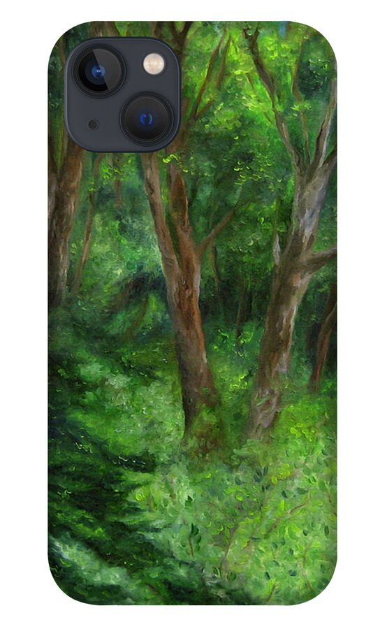 Forest iPhone 13 Case featuring the painting Spring in the Forest by FT McKinstry