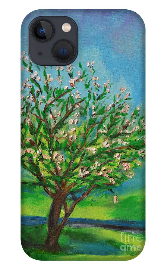 Art iPhone 13 Case featuring the painting Spring by Karen Francis