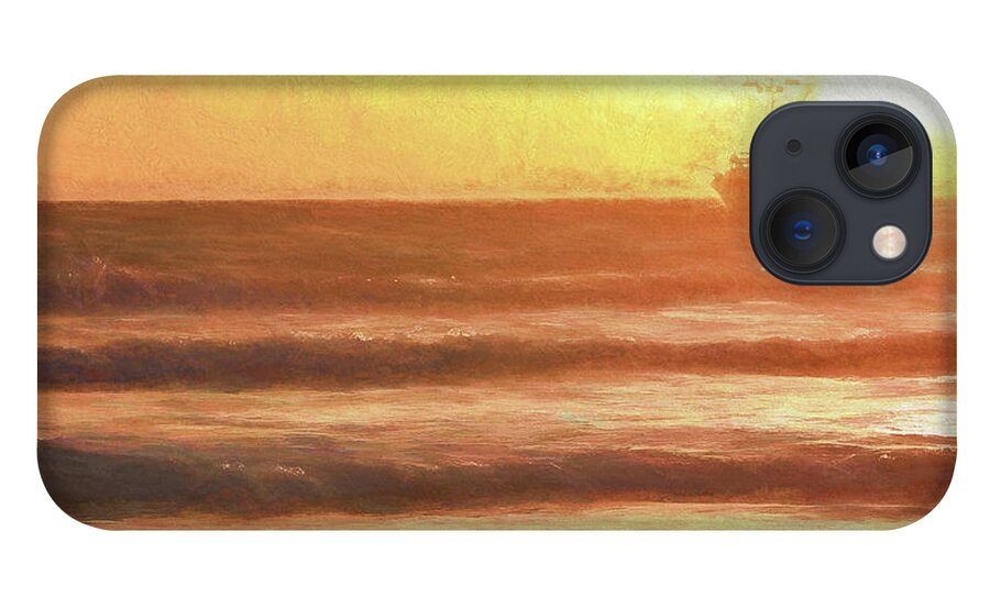 Squid Boat iPhone 13 Case featuring the photograph Squid Boat Sunset by John A Rodriguez