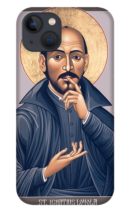 St. Ignatius Loyola iPhone 13 Case featuring the painting St. Ignatius Loyola - RLIGL by Br Robert Lentz OFM