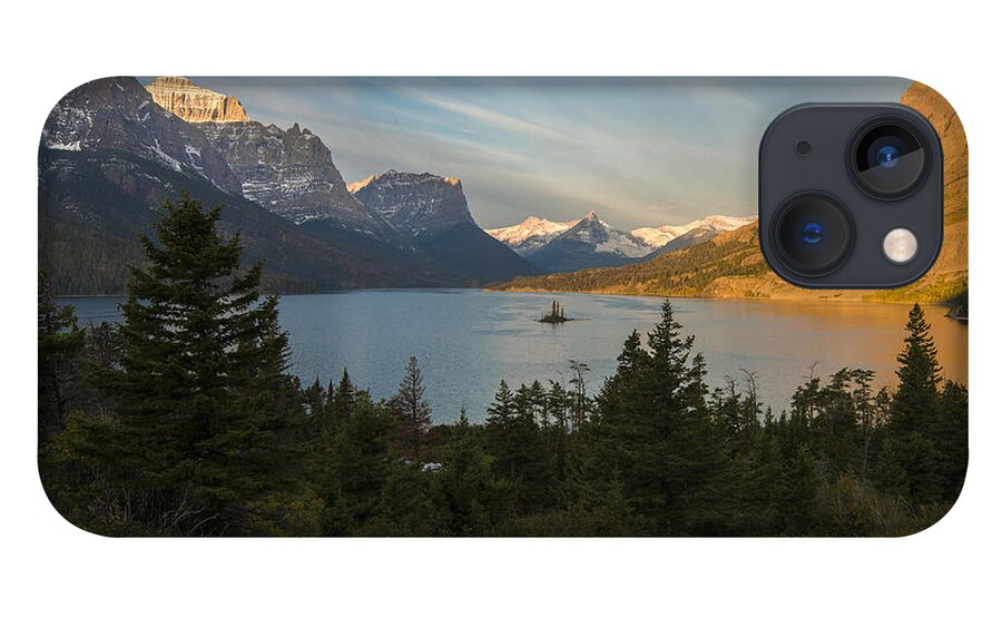 Glacier National Park iPhone 13 Case featuring the photograph St. Mary Lake by Gary Lengyel