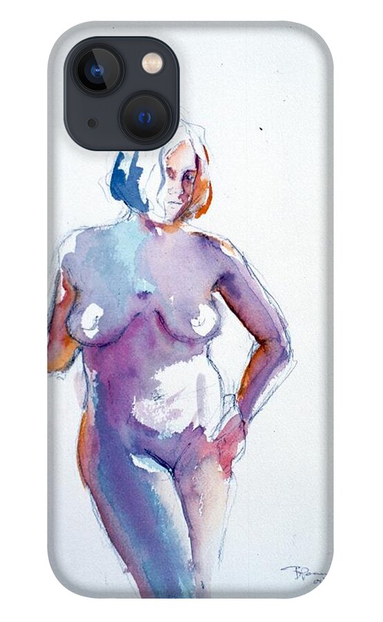 Full Body iPhone 13 Case featuring the painting Standing study by Barbara Pease