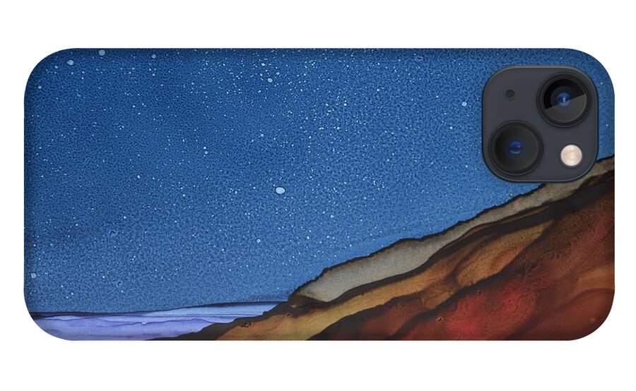 Landscape iPhone 13 Case featuring the painting Starlight by Beth Kluth