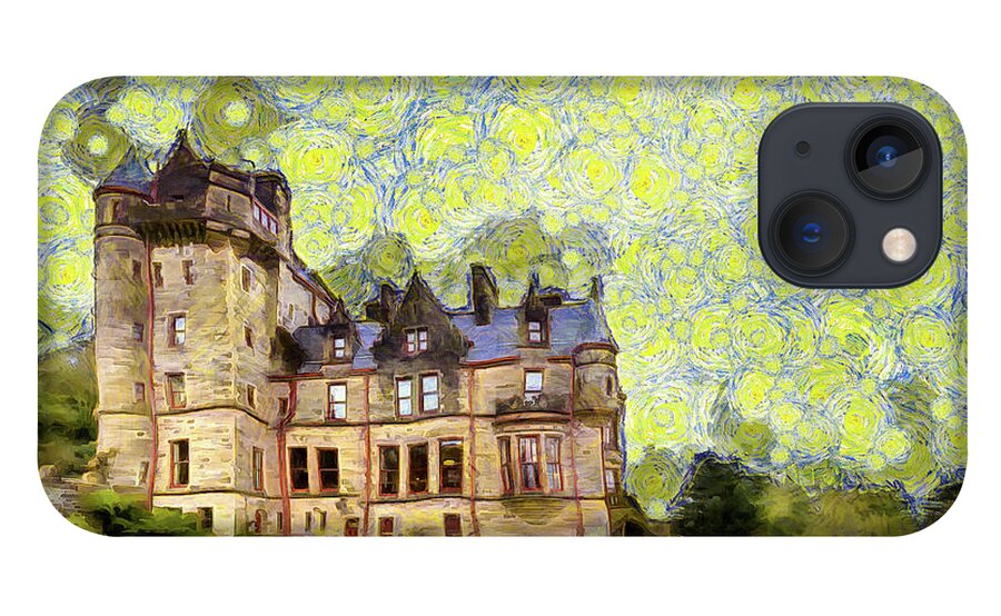 Belfast iPhone 13 Case featuring the photograph Starry Belfast Castle by Nigel R Bell