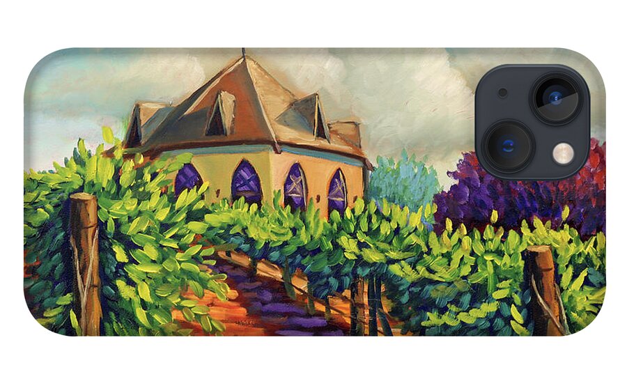Ste Chappelle Winery iPhone 13 Case featuring the painting Ste Chappelle Winery by Kevin Hughes