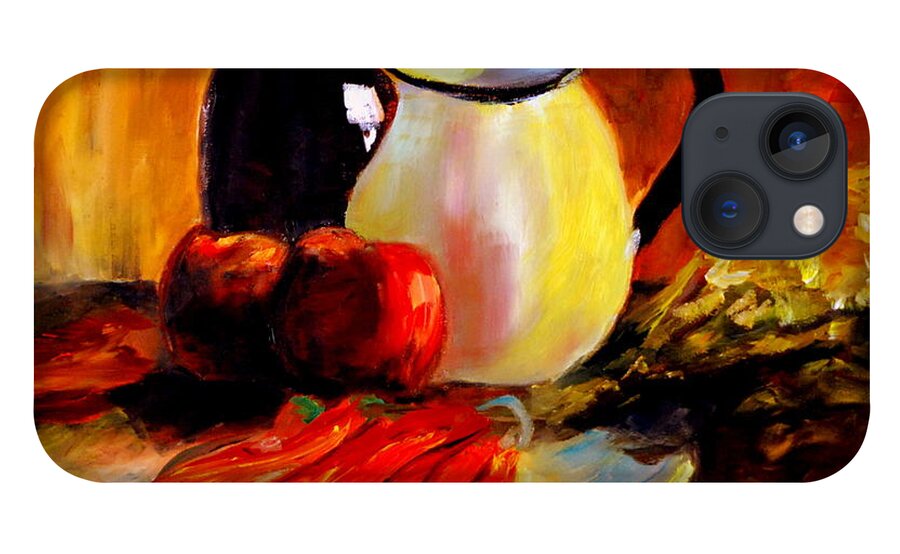 Still Life iPhone 13 Case featuring the painting Still Life by Phil Burton