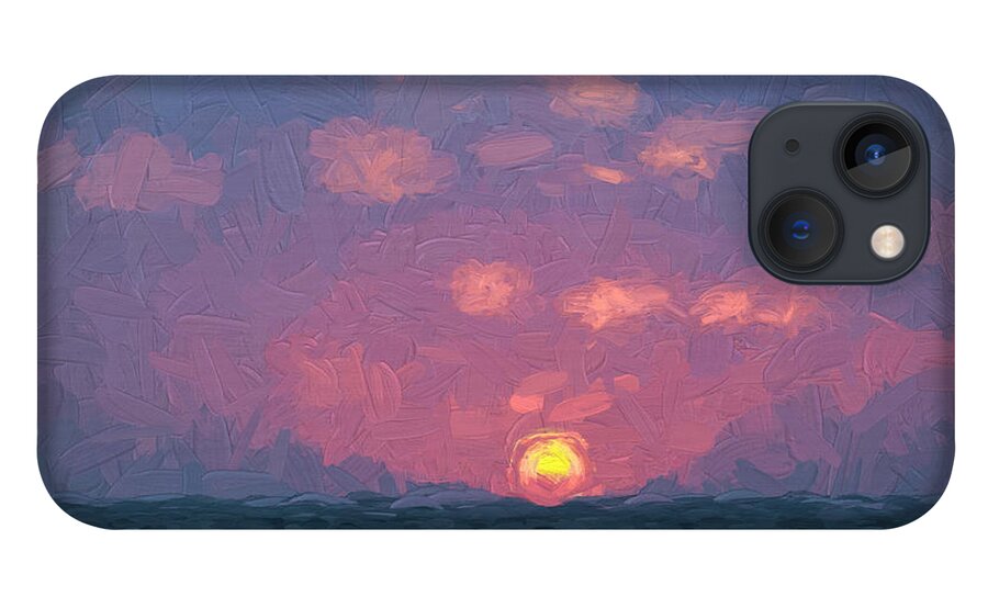 Seascape iPhone 13 Case featuring the photograph Sun Down by David Letts