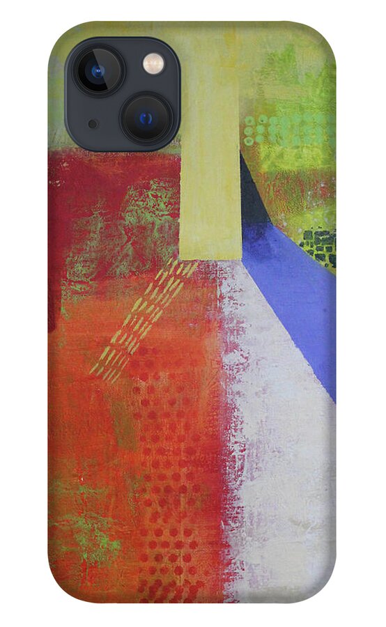 Abstract iPhone 13 Case featuring the painting Sunday Sunrise by April Burton