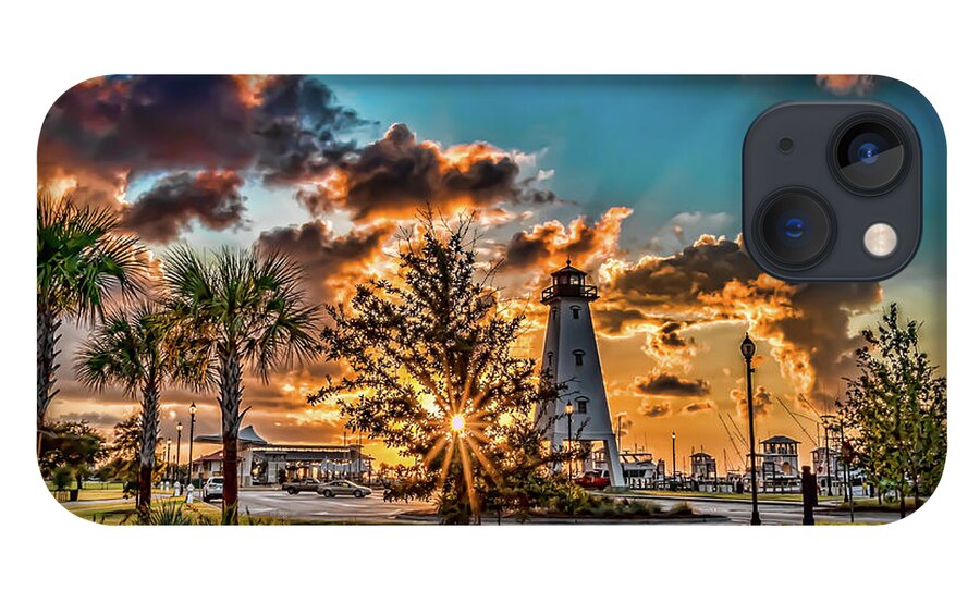 Lighthouse iPhone 13 Case featuring the photograph Sunrise Gulfport Lighthouse by JASawyer Imaging