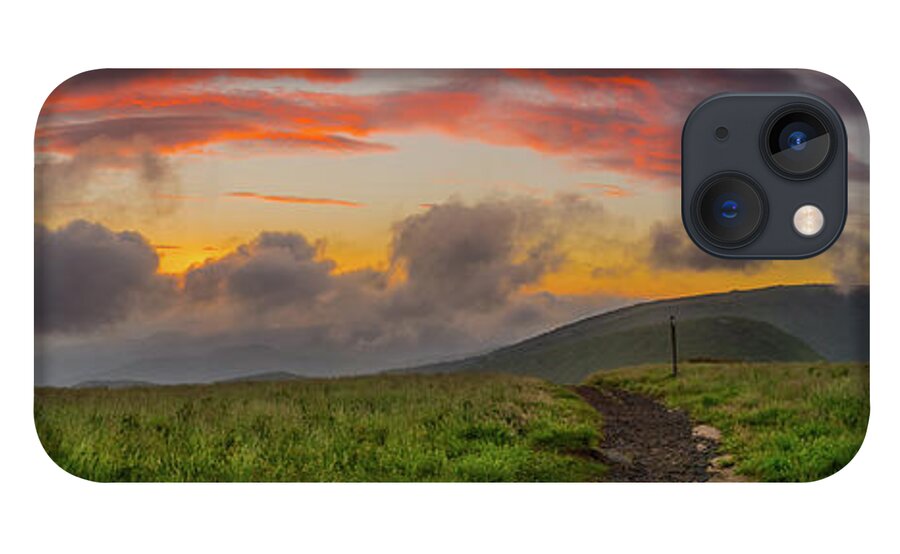 Appalachian Trail iPhone 13 Case featuring the photograph Sunrise Over Round Bald on Appalachian Trail by Kelly VanDellen