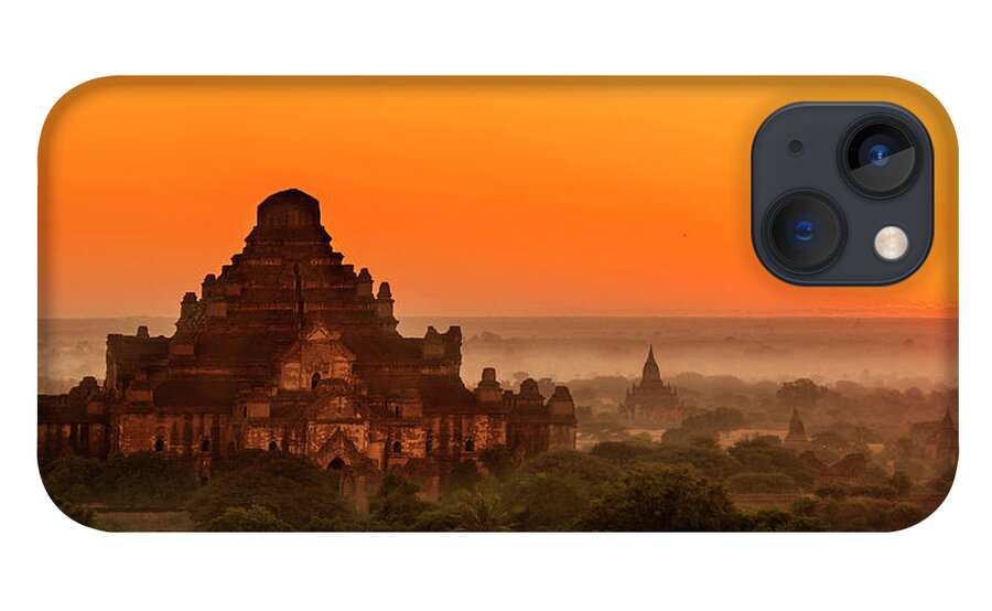 Landscape iPhone 13 Case featuring the photograph Sunrise view of dhammayangyi temple by Pradeep Raja Prints