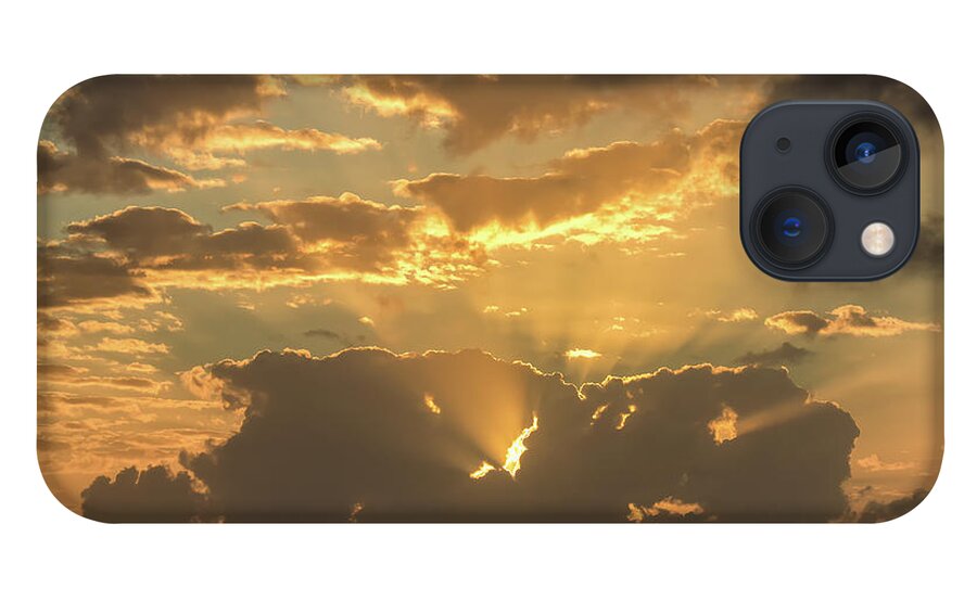 Clouds iPhone 13 Case featuring the photograph Sun's Rays by David Buhler