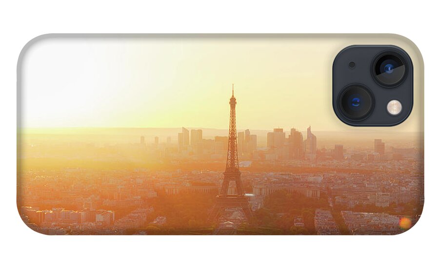 Eiffel iPhone 13 Case featuring the photograph Sunset above Paris by Anastasy Yarmolovich