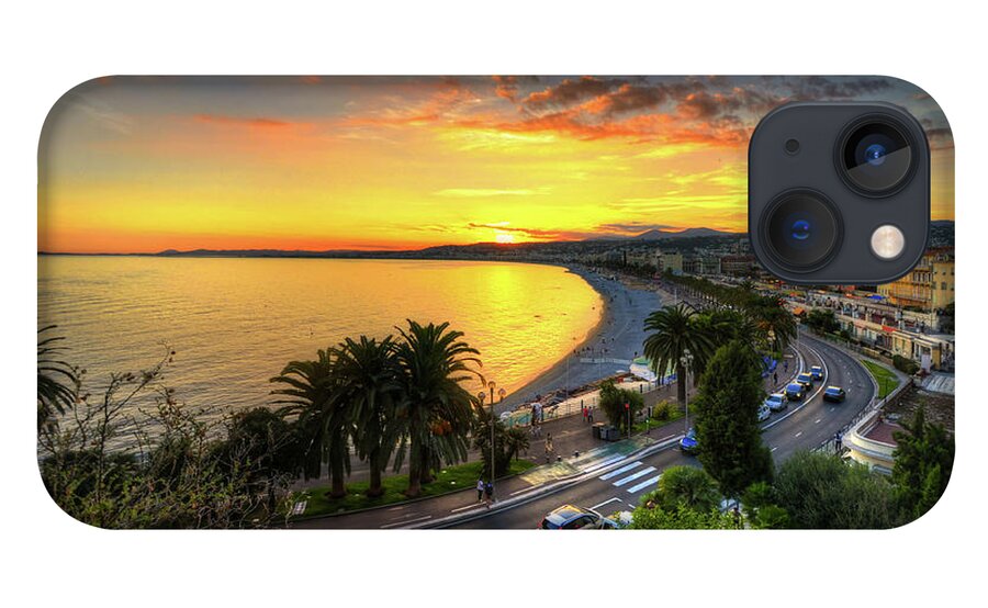 Yhun Suarez iPhone 13 Case featuring the photograph Sunset At Nice by Yhun Suarez