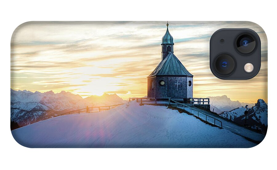 Wallberg iPhone 13 Case featuring the photograph Sunset At The Top by Hannes Cmarits