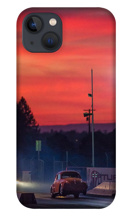 Car Show iPhone 13 Case featuring the photograph Sunset Drag Strip by Richard Kimbrough