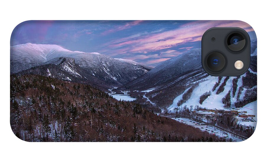 Sunset iPhone 13 Case featuring the photograph Sunset Glow over Cannon Mountain by White Mountain Images