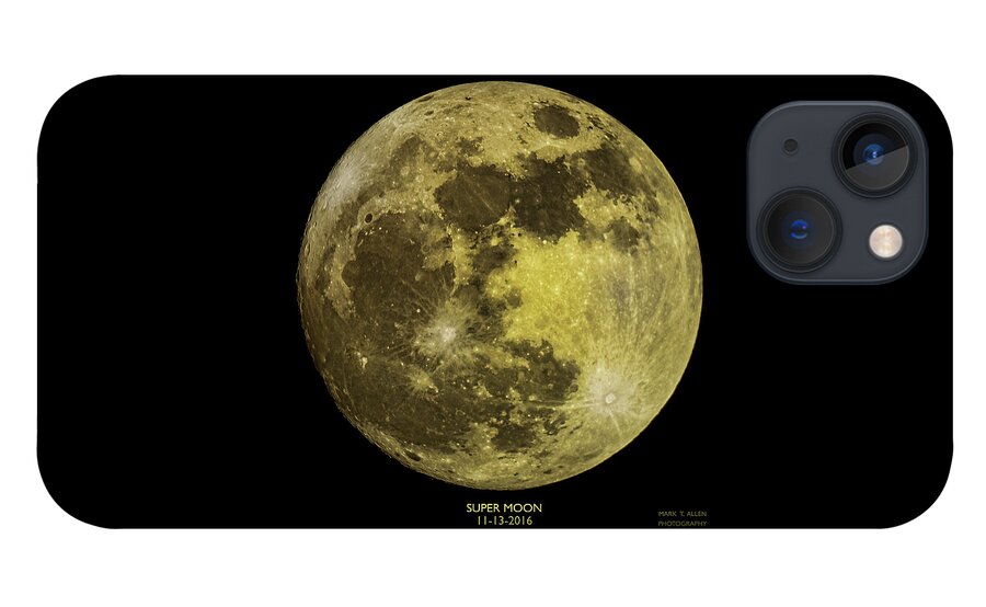 Mark T. Allen iPhone 13 Case featuring the photograph Super Moon by Mark Allen