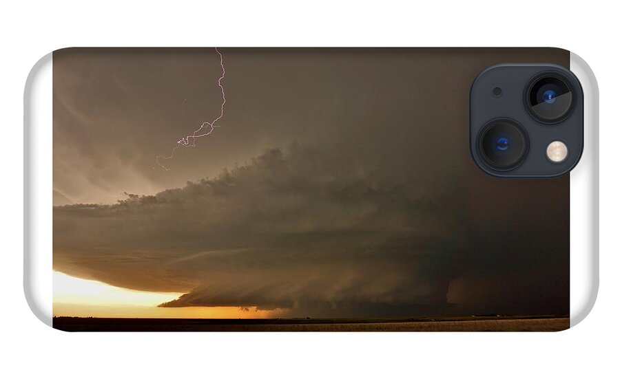 Storm iPhone 13 Case featuring the photograph Supercell in Kansas by Ed Sweeney