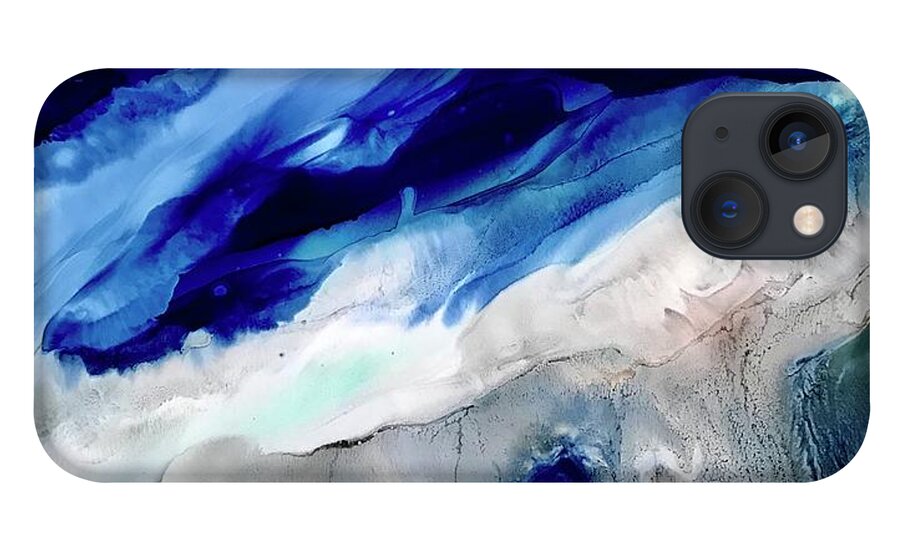 Ocean iPhone 13 Case featuring the painting Surf by Tommy McDonell