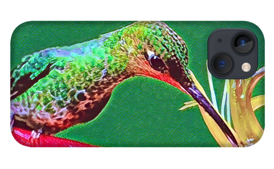 Hummingbird iPhone 13 Case featuring the digital art Sweet Nectar by Denise Railey