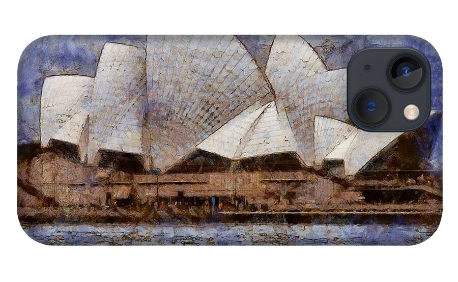 Sydney iPhone 13 Case featuring the digital art Sydney Opera House by Fran Woods