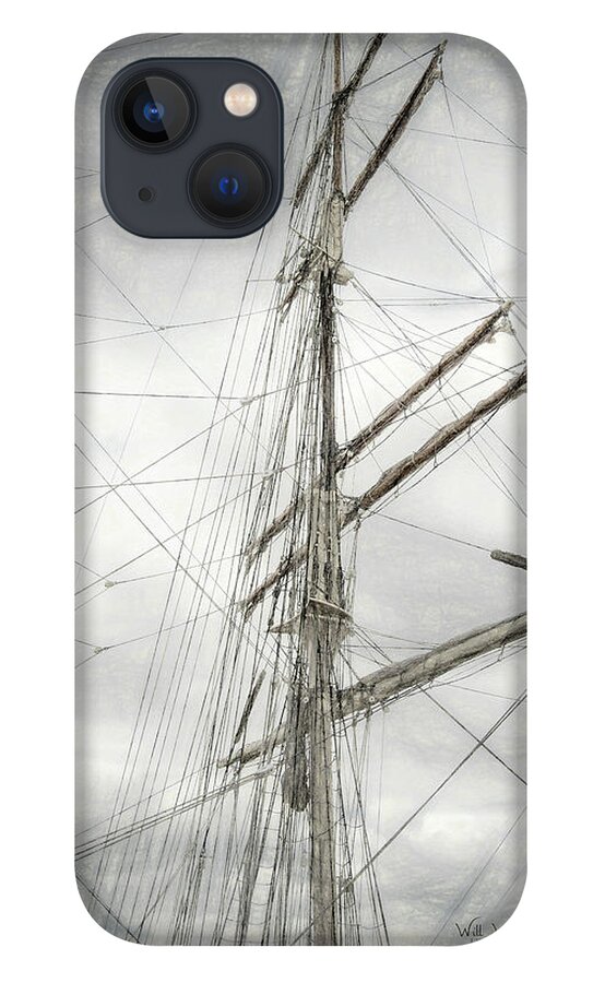 Mast iPhone 13 Case featuring the photograph Tall Ship by Will Wagner