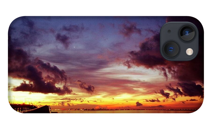 Sunrise iPhone 13 Case featuring the photograph Tampa Dawn by Stoney Lawrentz