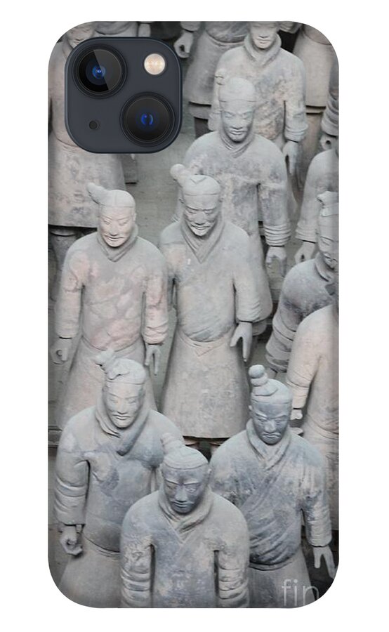 Terra Cotta iPhone 13 Case featuring the photograph Terra Cotta Warriors Detail by Thomas Marchessault