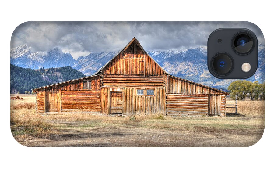 Teton iPhone 13 Case featuring the photograph Teton Barn Front View by David Armstrong