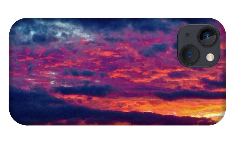 Sky iPhone 13 Case featuring the photograph The Blessing Blaze Above by Shawn M Greener