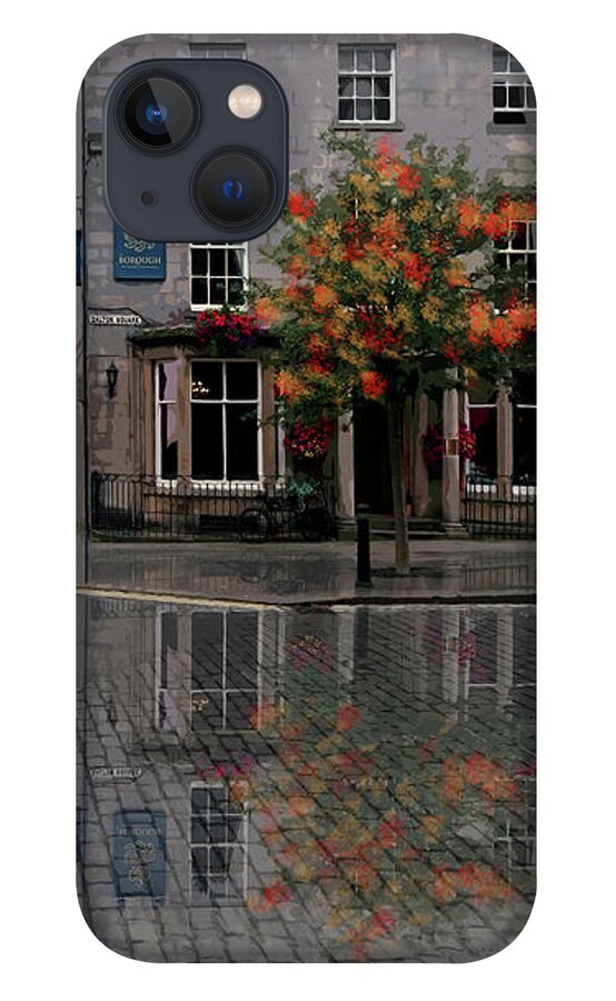 Lancaster iPhone 13 Case featuring the digital art The Borough Reflection by Joe Tamassy